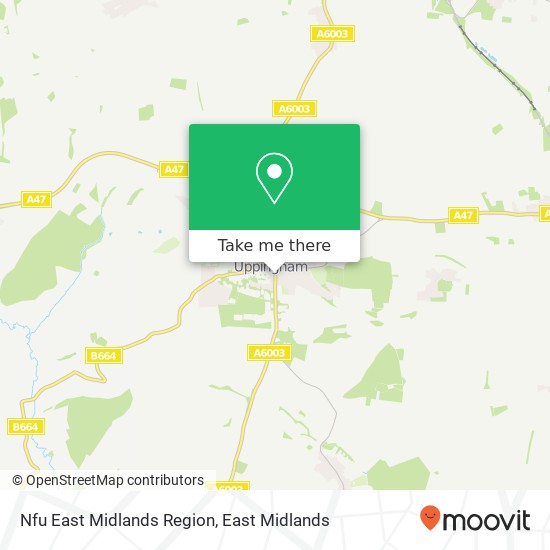 Nfu East Midlands Region map