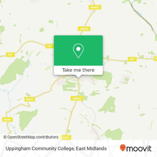 Uppingham Community College map