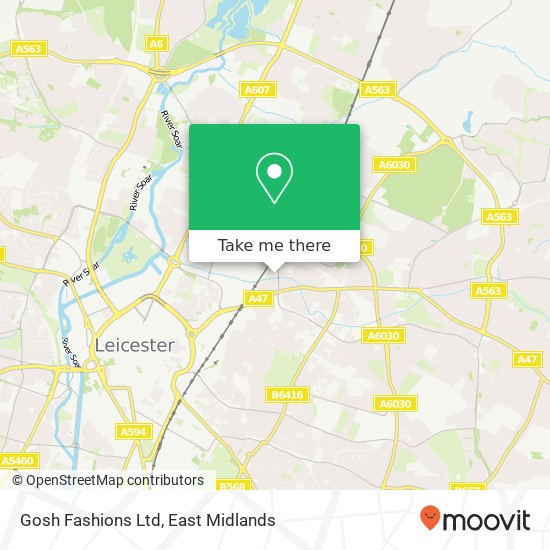 Gosh Fashions Ltd map