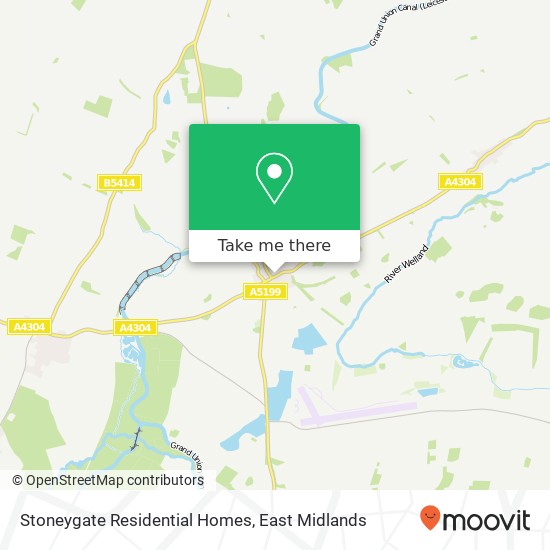 Stoneygate Residential Homes map