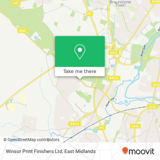 Winsor Print Finishers Ltd map