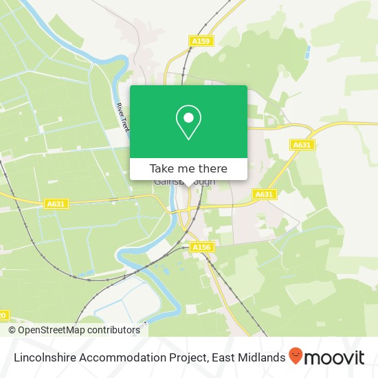 Lincolnshire Accommodation Project map
