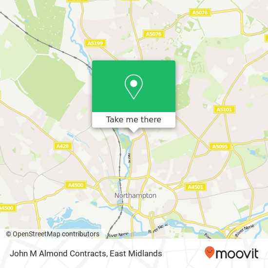 John M Almond Contracts map