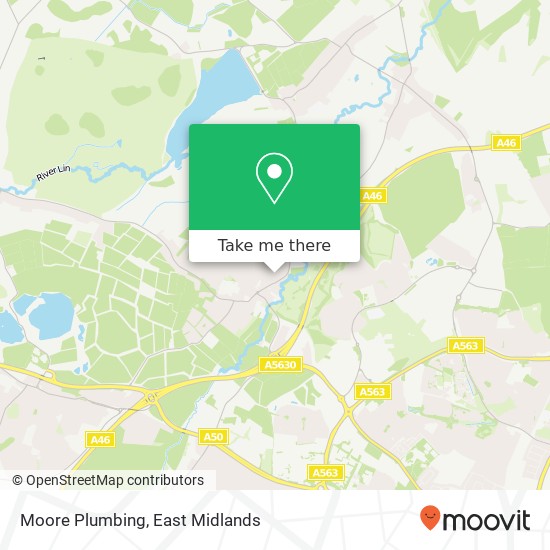 Moore Plumbing map