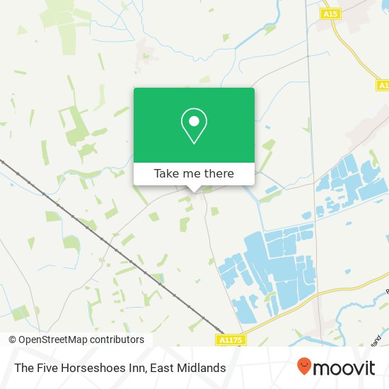 The Five Horseshoes Inn map