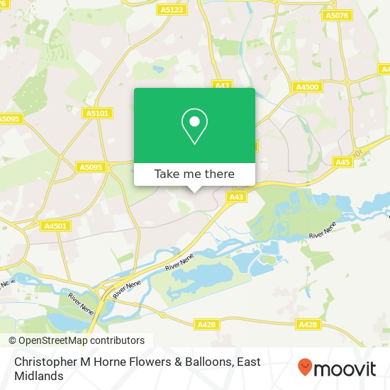 Christopher M Horne Flowers & Balloons map