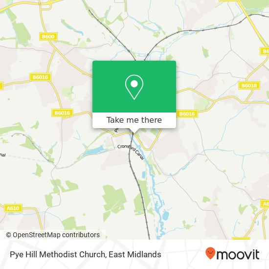 Pye Hill Methodist Church map