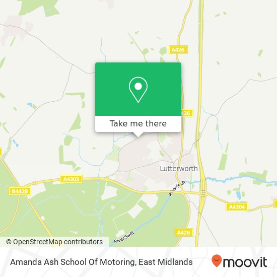 Amanda Ash School Of Motoring map