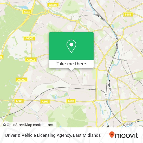 Driver & Vehicle Licensing Agency map