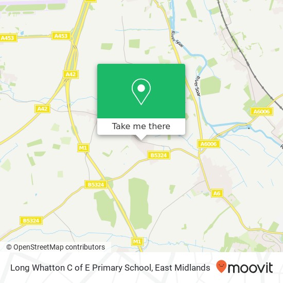 Long Whatton C of E Primary School map