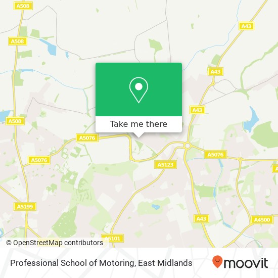 Professional School of Motoring map