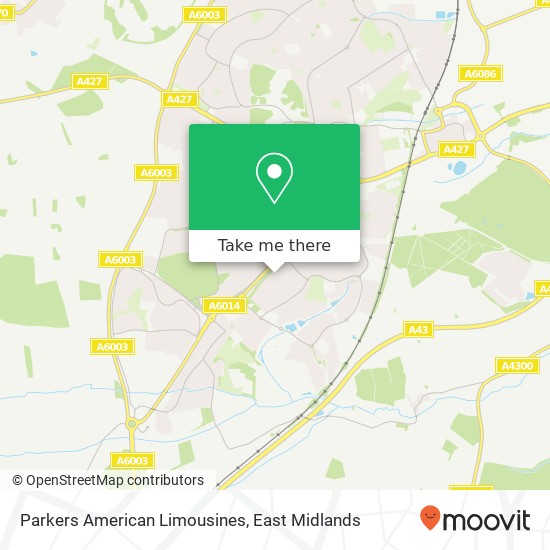 Parkers American Limousines map