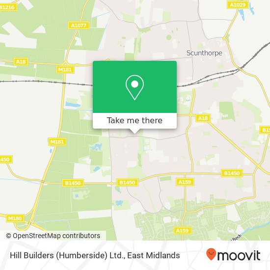 Hill Builders (Humberside) Ltd. map