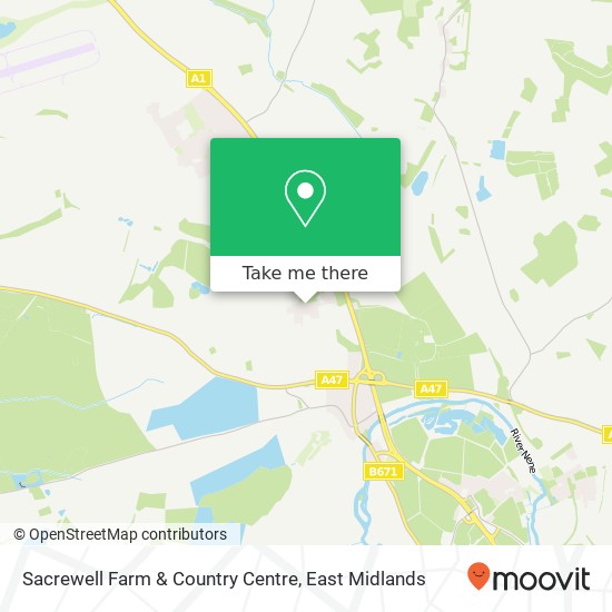 Sacrewell Farm & Country Centre map