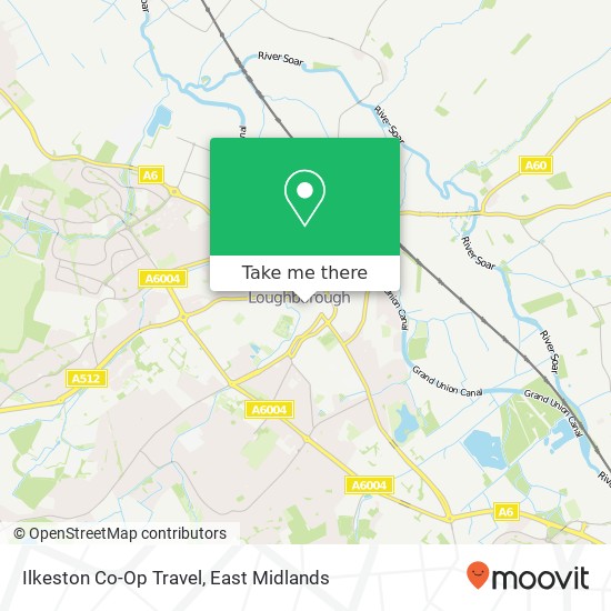 Ilkeston Co-Op Travel map