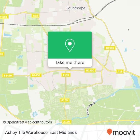 Ashby Tile Warehouse map