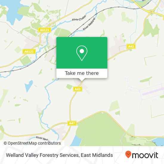 Welland Valley Forestry Services map