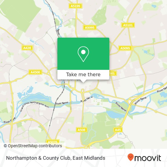 Northampton & County Club map