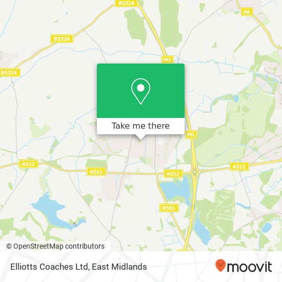 Elliotts Coaches Ltd map