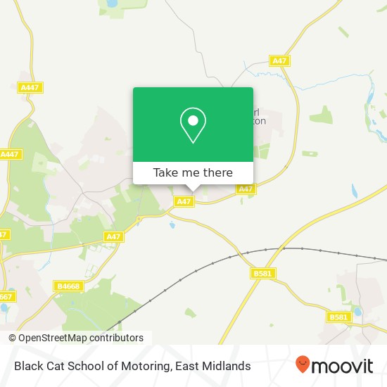 Black Cat School of Motoring map