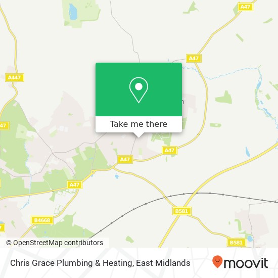 Chris Grace Plumbing & Heating map
