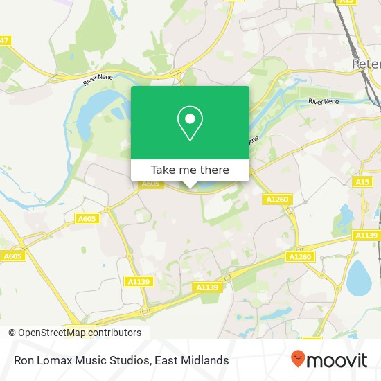 Ron Lomax Music Studios map