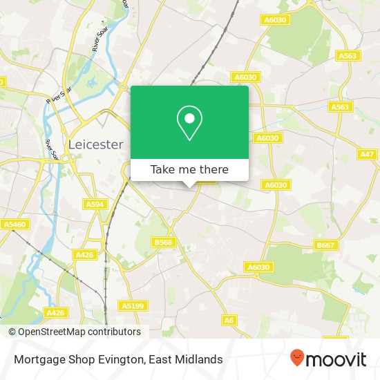 Mortgage Shop Evington map