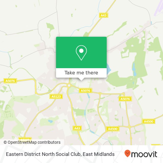 Eastern District North Social Club map