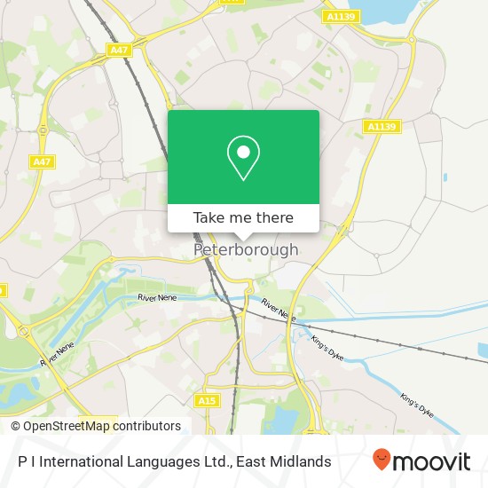 P I International Languages Ltd. map