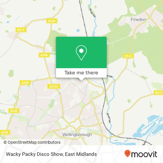 Wacky Packy Disco Show map