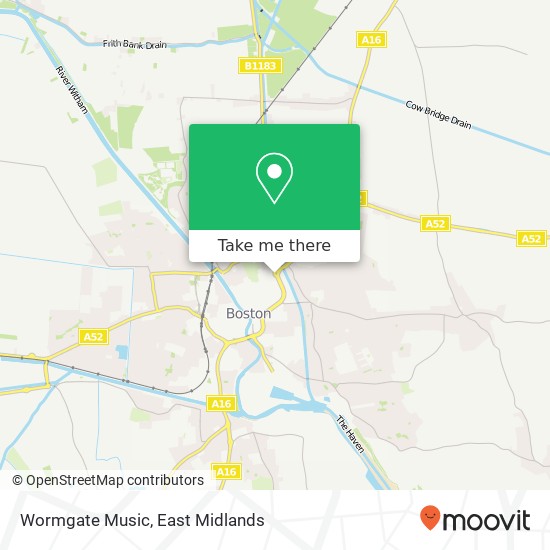 Wormgate Music map