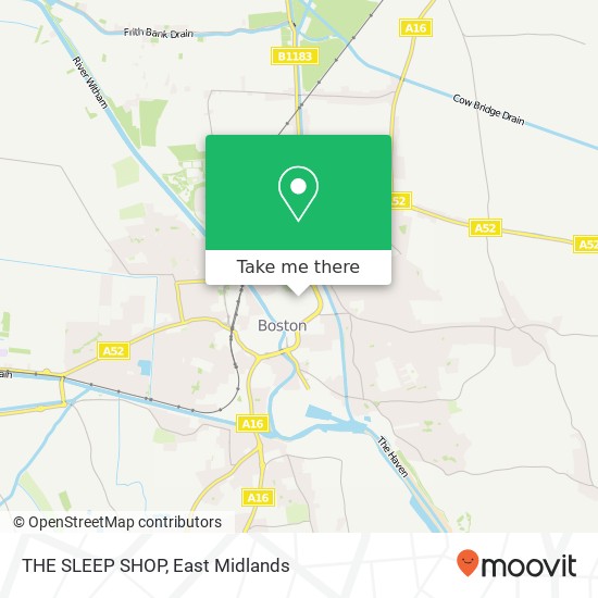 THE SLEEP SHOP map