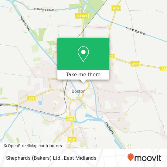 Shephards (Bakers) Ltd. map