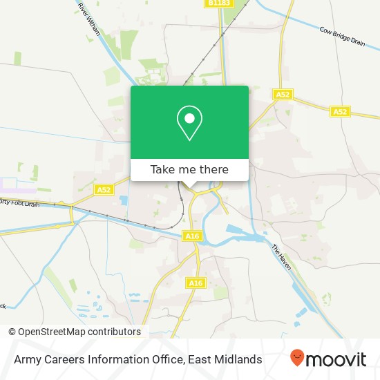 Army Careers Information Office map