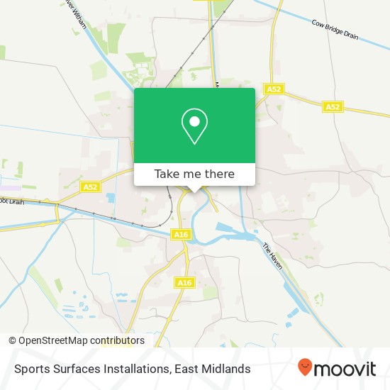 Sports Surfaces Installations map