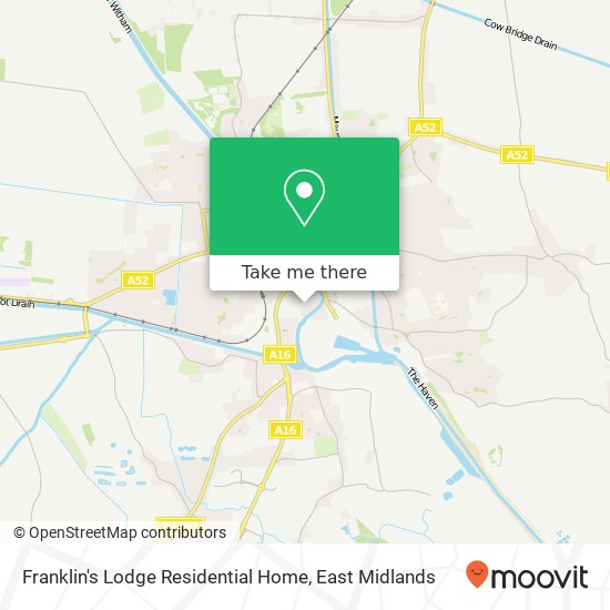 Franklin's Lodge Residential Home map