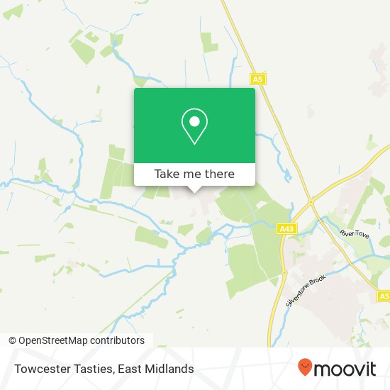 Towcester Tasties map