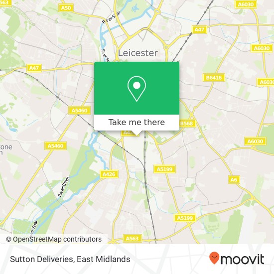 Sutton Deliveries map