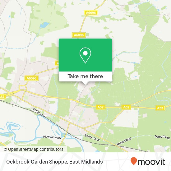 Ockbrook Garden Shoppe map