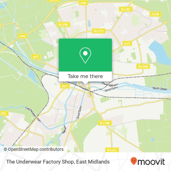 The Underwear Factory Shop map