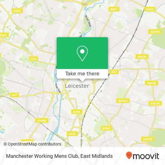 Manchester Working Mens Club map