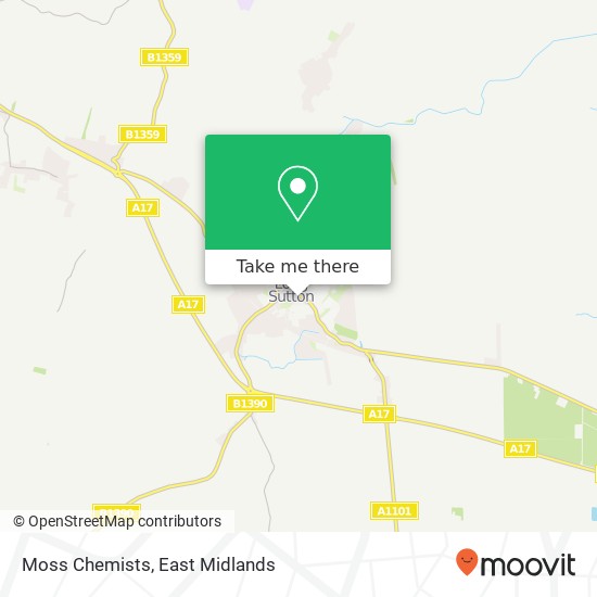 Moss Chemists map