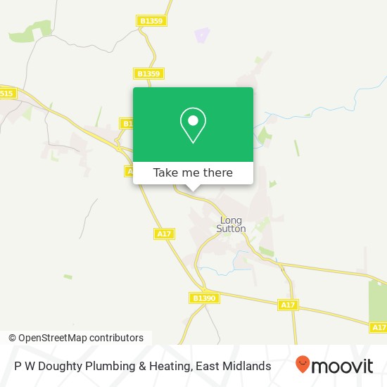 P W Doughty Plumbing & Heating map
