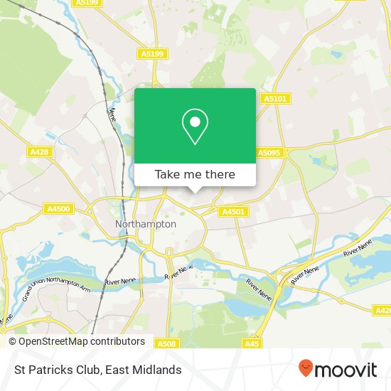 St Patricks Club map