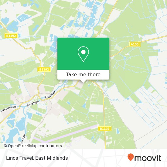 Lincs Travel map
