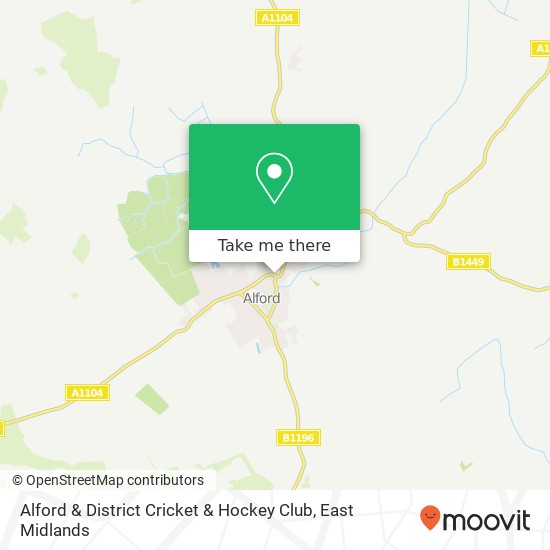 Alford & District Cricket & Hockey Club map