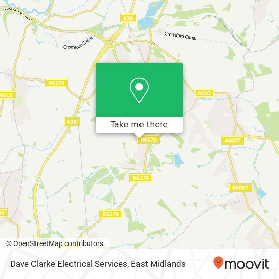Dave Clarke Electrical Services map