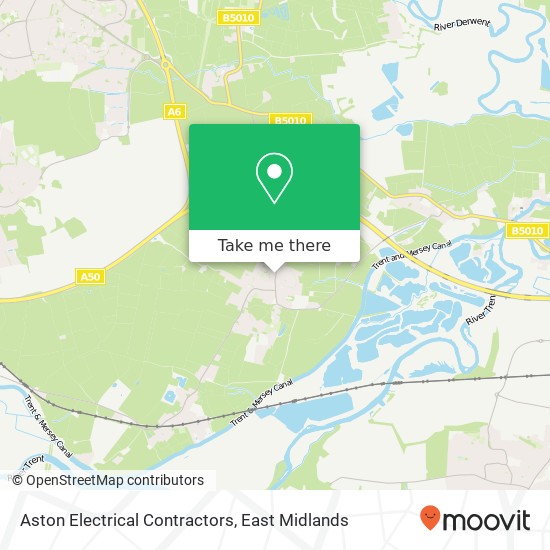 Aston Electrical Contractors map