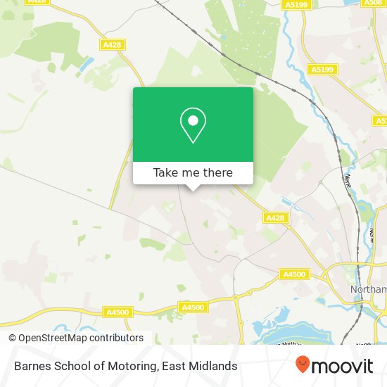 Barnes School of Motoring map