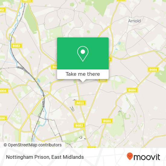 Nottingham Prison map